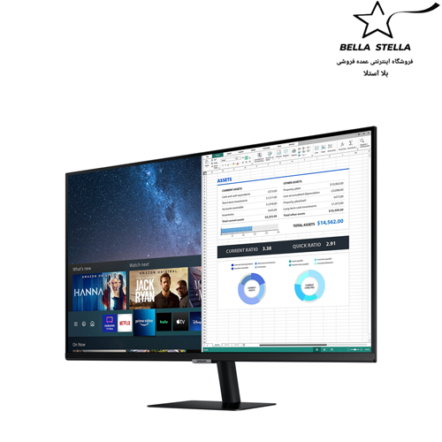 مانیتور هوشمند 32 اینچی UHD با اتصال تلفن همراه و برنامه‌های Smart TV