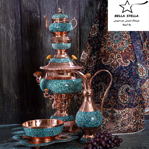 سماور فیروزه کوبی نفیس